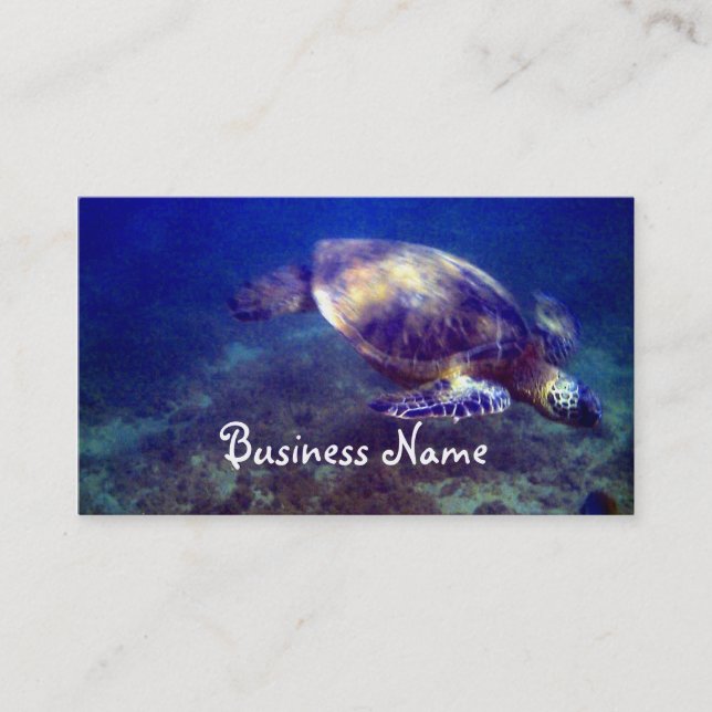 Hawaiian sea turtles business card (Front)