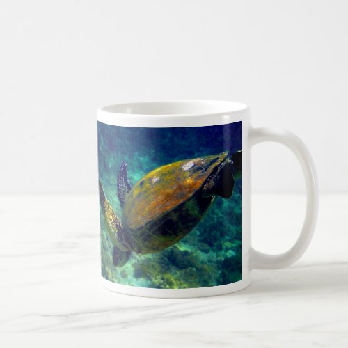 Hawaiian sea turtles coffee mug