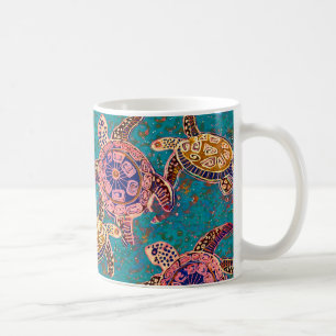 Hawaiian sea turtles mug