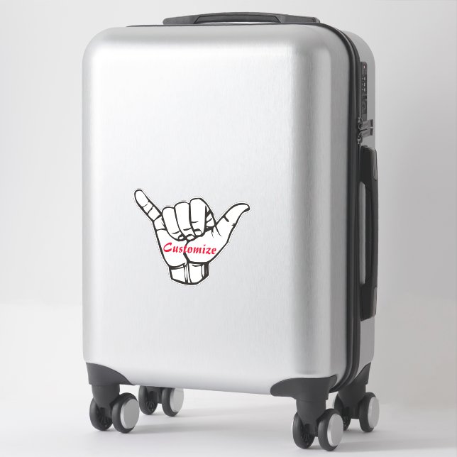 Hawaiian Shaka Brah Wave Thunder_Cove Sticker (Suitcase)