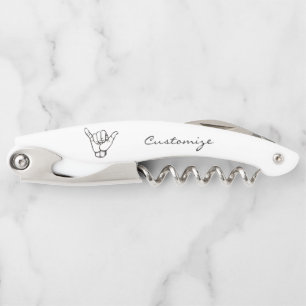 Hawaiian Shaka Brah Wave Thunder_Cove Waiter's Corkscrew