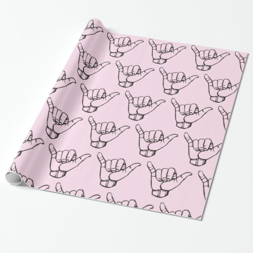 Hawaiian Shaka Brah Wave Thunder_Cove Wrapping Paper