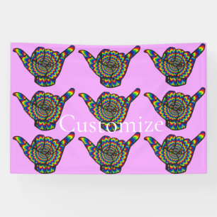 Hawaiian Shaka Psychedelic Thunder_Cove Banner