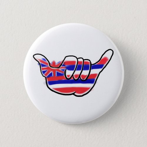 Hawaiian shaka state flag symbol button