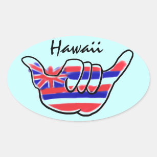 Shaka Boobs Titties Hawaiian Islands Decal Sticker 