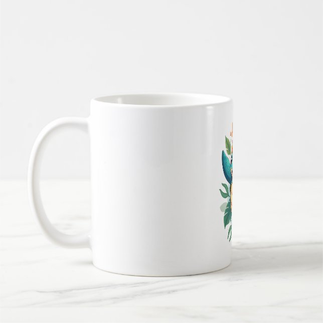 Hawaiian-Shirt Aloha Hawaii Sea Turtle Girl Women  Coffee Mug (Left)