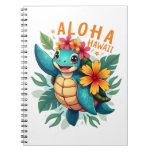 Hawaiian-Shirt Aloha Hawaii Sea Turtle Girl Women  Notebook