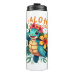 Hawaiian-Shirt Aloha Hawaii Sea Turtle Girl Women  Thermal Tumbler