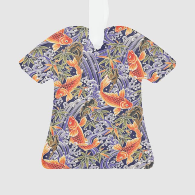 Hawaiian Shirt Christmas Ornament (Front)