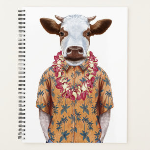 Hawaiian Shirt Cow Planner
