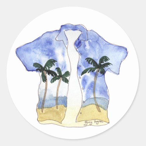 Hawaiian Shirt Sticker