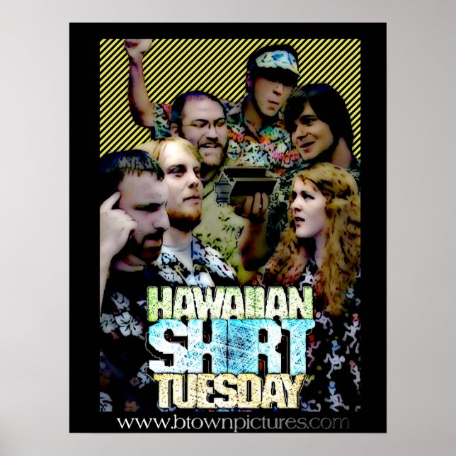 Hawaiian Shirt Tuesday Poster (Front)