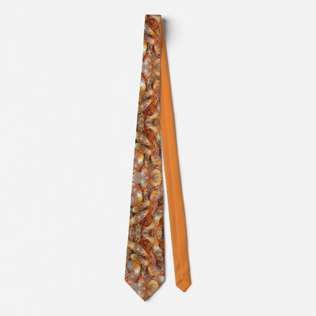 Hawaiian Shrimp Neck Tie (Front)