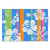 Hawaiian Stripes Card, Blank Inside (Front Horizontal)