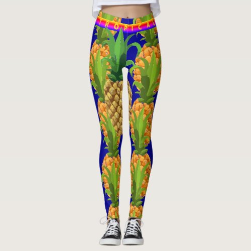 Hawaiian Style Fun  Leggings