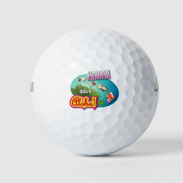 Hawaiian Style Golf Balls (Front)