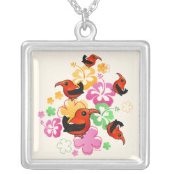 Hawaiian-style 'I'iwi Large Necklace