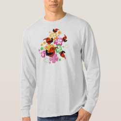 Hawaiian-style 'I'iwi Men's Basic Long Sleeve T-Shirt