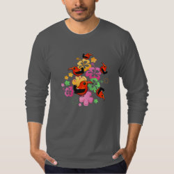 Hawaiian-style 'I'iwi Men's American Apparel Fine Jersey Long Sleeve T-Shirt