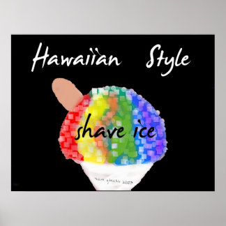 Hawaiian Style Shave Ice Art Print