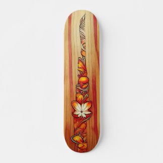 Hawaiian style skateboard