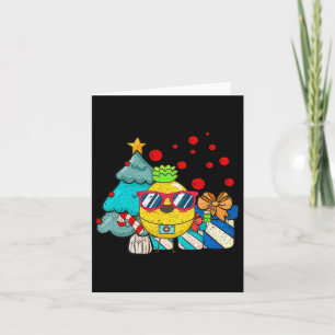Hawaiian Summer Sungles Pineapple Funny Christmas  Card