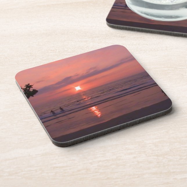 Hawaiian Sunset Beverage Coaster (Left Side)