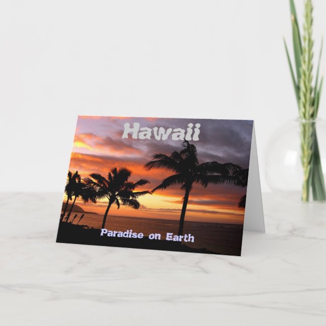 Hawaiian Sunset Card (Front)