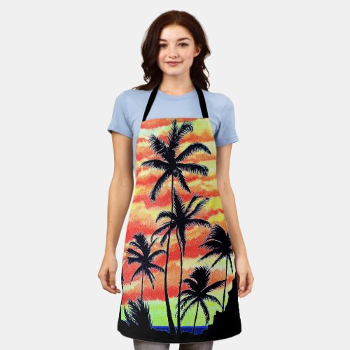 Hawaiian Sunset Coco Palms Apron