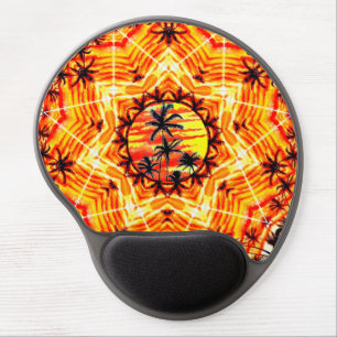 Hawaiian Sunset Coco Palms Gel Mouse Pad