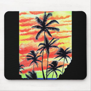Hawaiian Sunset Coco Palms Mouse Pad