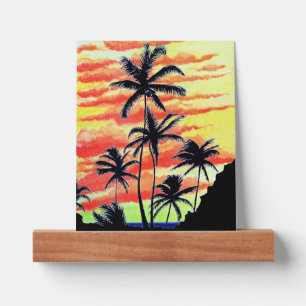 Hawaiian Sunset Coco Palms Picture Ledge