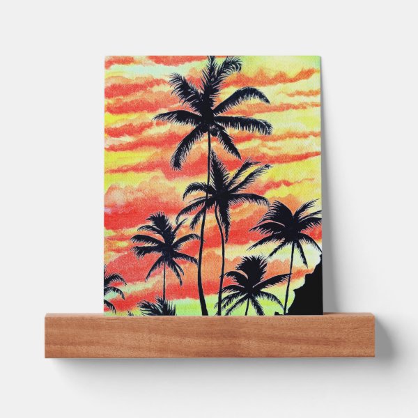 Hawaiian Sunset Coco Palms Picture Ledge