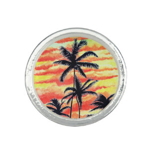Hawaiian Sunset Coco Palms Ring