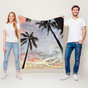 Hawaiian Sunset Fleece Blanket