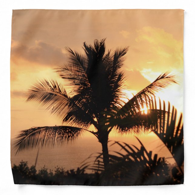 Hawaiian Sunset Handkerchief Bandana (Front)
