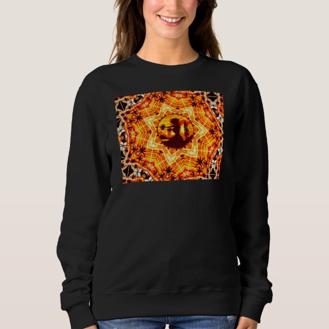 Hawaiian Sunset Hula Palms  Sweatshirt (Front)