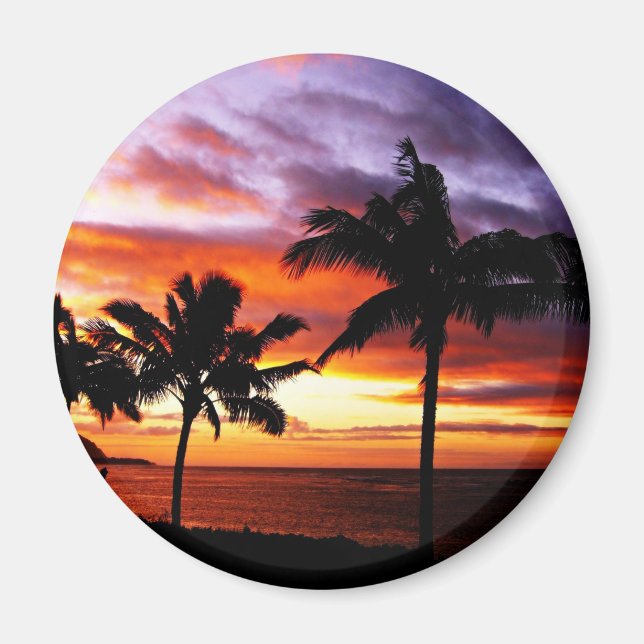 Hawaiian Sunset Magnet (Front)