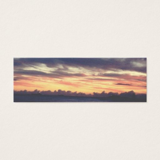 Customizable Hawaiian Sunset Mini Bookmarks Business Card Templates