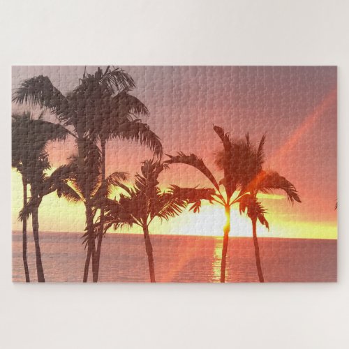 Hawaiian Sunset Photo Designed Puzzle