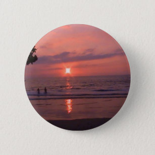 Hawaiian Sunset Pinback Button