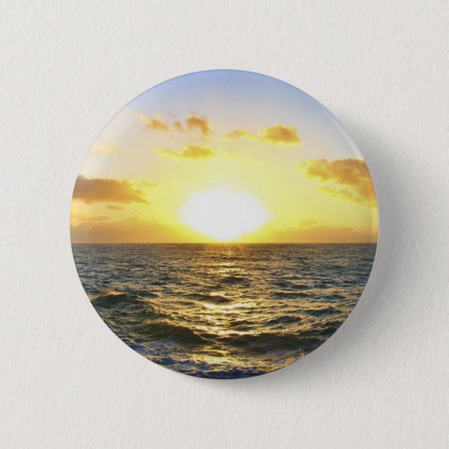Hawaiian Sunset Pinback Button (Front)