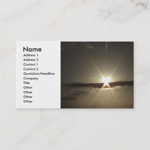 Hawaiian Sunset Profile Card Business Card