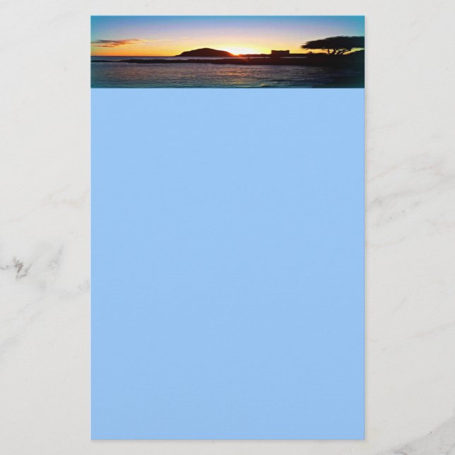 Hawaiian sunset Stationery (Front)