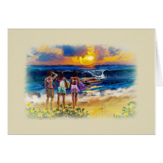 Hawaiian Surf Girls Cards
