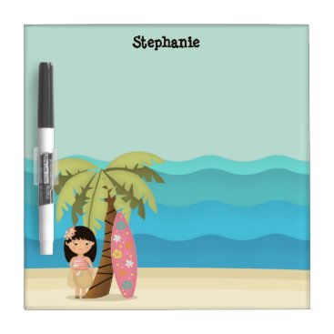 Hawaiian Surfer Girl Dry-Erase Board Hawaiian Surfer Girl Dry-Erase Board
