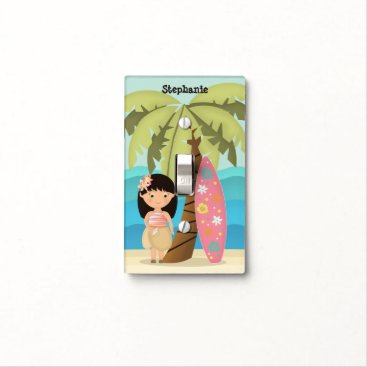 Hawaiian Surfer Girl Light Switch Cover Hawaiian Surfer Girl Light Switch Cover
