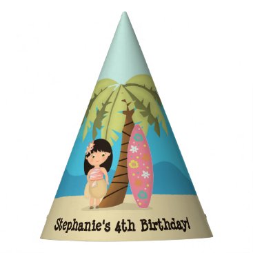 Hawaiian Surfer Girl Party Hat Hawaiian Surfer Girl Party Hat