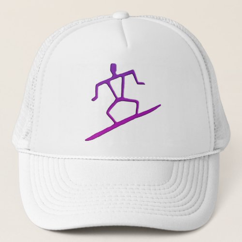 Hawaiian Surfer Petroglyph Hat