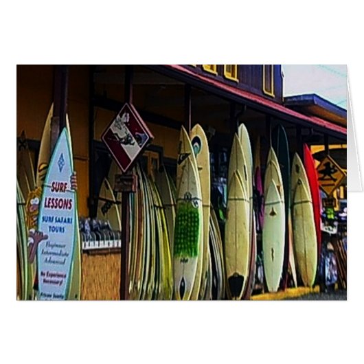 Hawaiian Surfers Card (Front Horizontal)